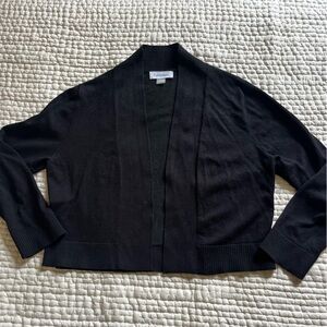 Calvin Klein Black Cropped Cardigan